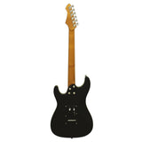 Aria 714-DG BK Hot Rod Collection Fullerton zwarte elektrische gitaar