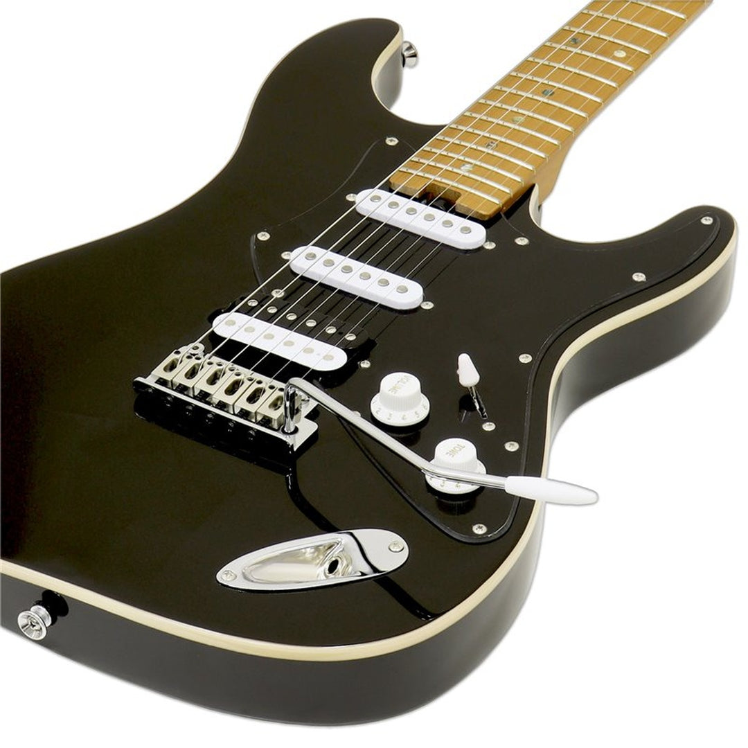 Aria 714-DG BK Hot Rod Collection Fullerton zwarte elektrische gitaar