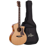 Bromo BAN2CE Danali Series Grand Auditorium Massief Bovenblad Akoestische Gitaar polyurethaan Hoogglans met Tas