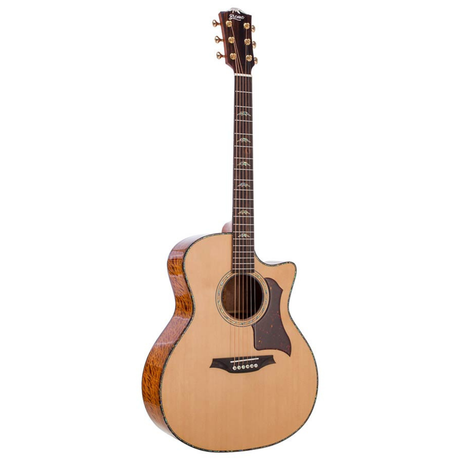 Bromo BAN2CE Danali Series Grand Auditorium Massief Bovenblad Akoestische Gitaar polyurethaan Hoogglans met Tas
