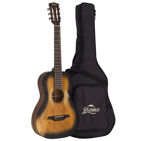 Bromo BAR6H Rocky Mountain Series Parlour All Solid Akoestische Gitaar Historische sunburst Satijn met Tas