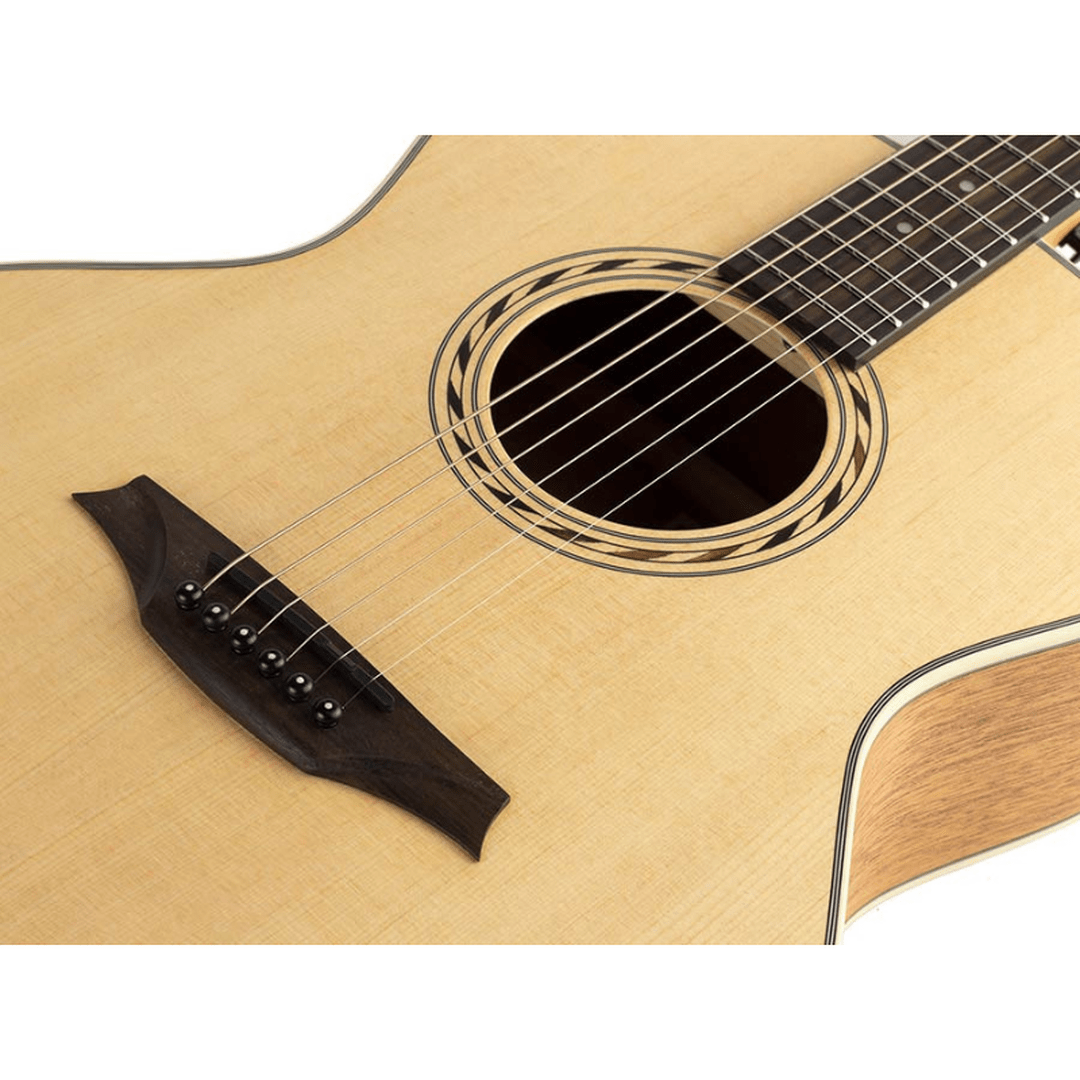 Bromo BAA2CE Appalachian Series auditorium naturel semi akoestische western gitaar