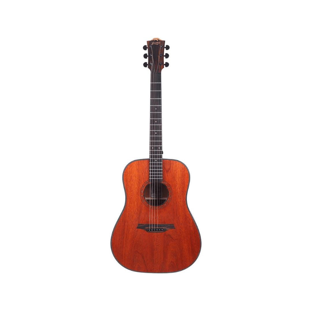 Bromo BAT1M bundel Mahonie dreadnought akoestische western gitaar