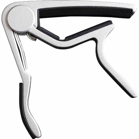 CLX Capo NYL SLV Capo voor Nylon Snaren Zilver met Veermechanisme