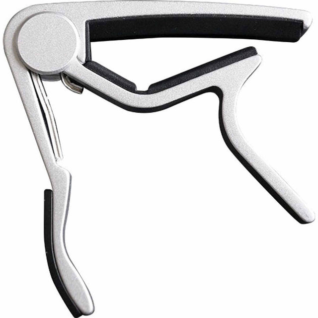CLX Capo NYL SLV Capo voor Nylon Snaren Zilver met Veermechanisme