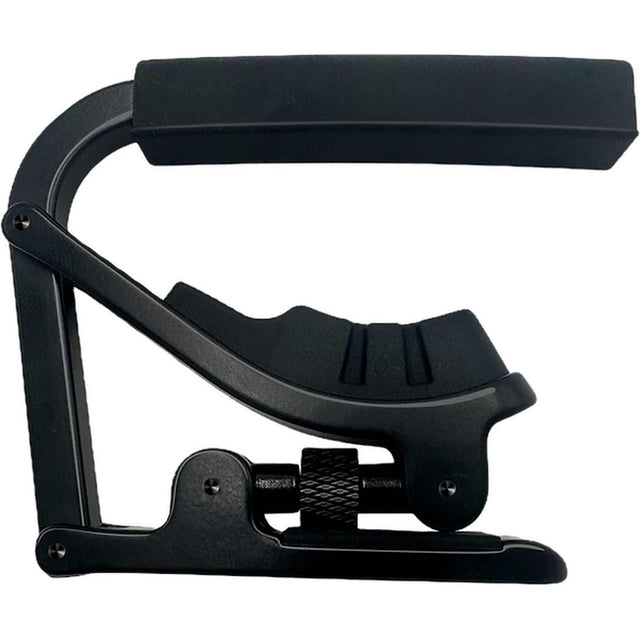 CLX Capo STL Adjustable BLK Capo voor Stalen Snaren Verstelbaar Zwart met Precisie-instelling