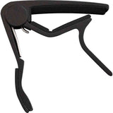 CLX Capo STL BLK Capo voor Stalen Snaren Zwart met Veermechanisme