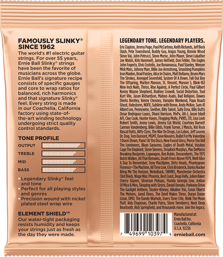 Ernie Ball 2224 Turbo Slinky elektrische gitaarsnaren (0095-046)