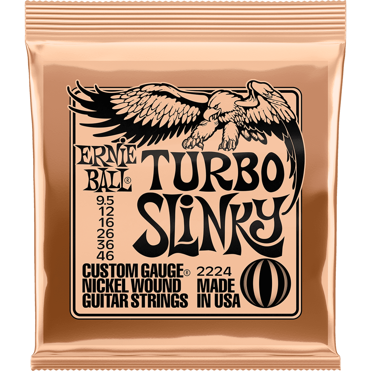 Ernie Ball 2224 Turbo Slinky elektrische gitaarsnaren (0095-046)