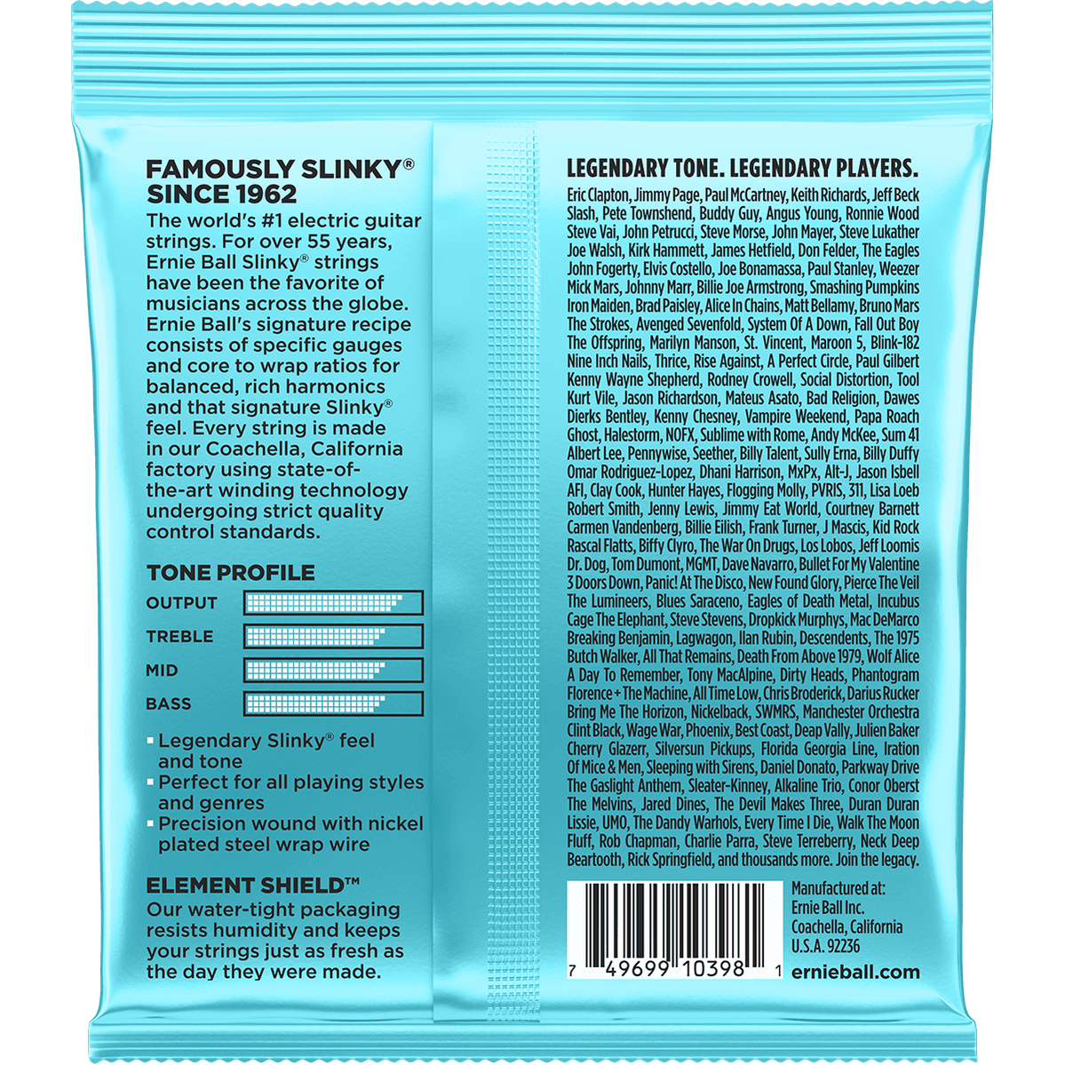 Ernie Ball 2228 Mighty Slinky elektrische gitaarsnaren (0085-040)