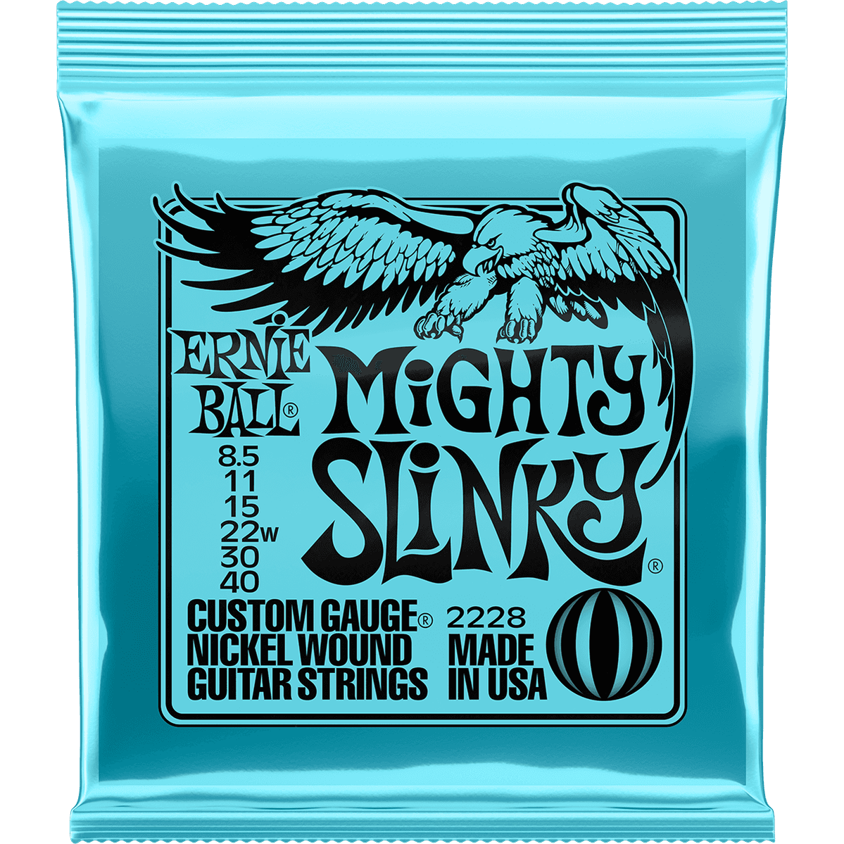 Ernie Ball 2228 Mighty Slinky elektrische gitaarsnaren (0085-040)