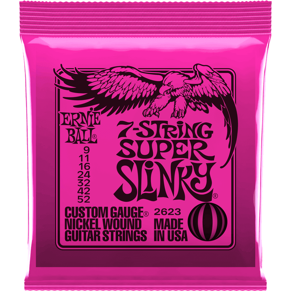 Ernie Ball 2623 Super Light elektrische gitaarsnaren 7-snarig (009-052)
