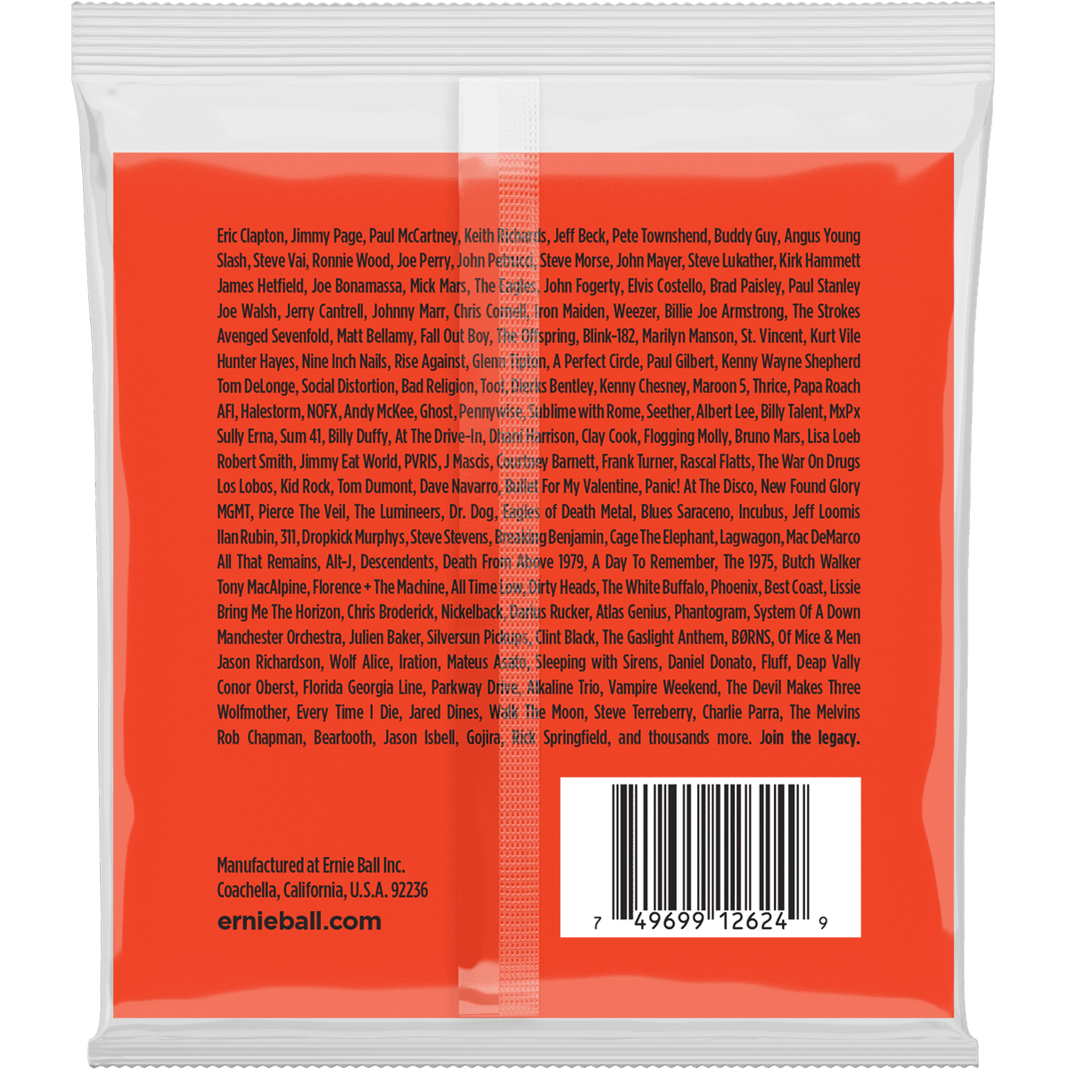 Ernie Ball 2624 Skinny Top Heavy Bottom elektrische gitaarsnaren 8-snarig (009-080)