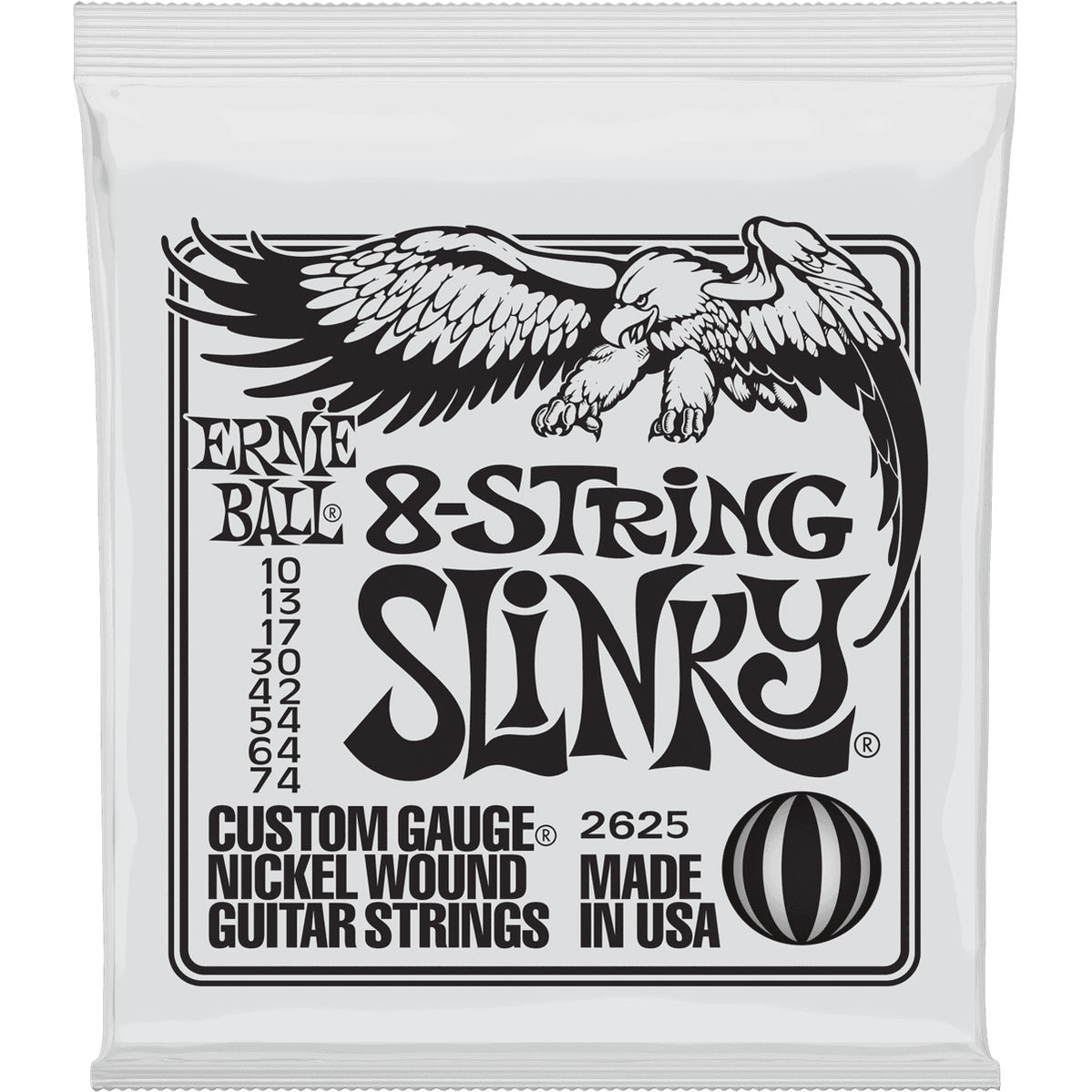 Ernie Ball 2625 elektrische gitaarsnaren 8-snarig (010-074)