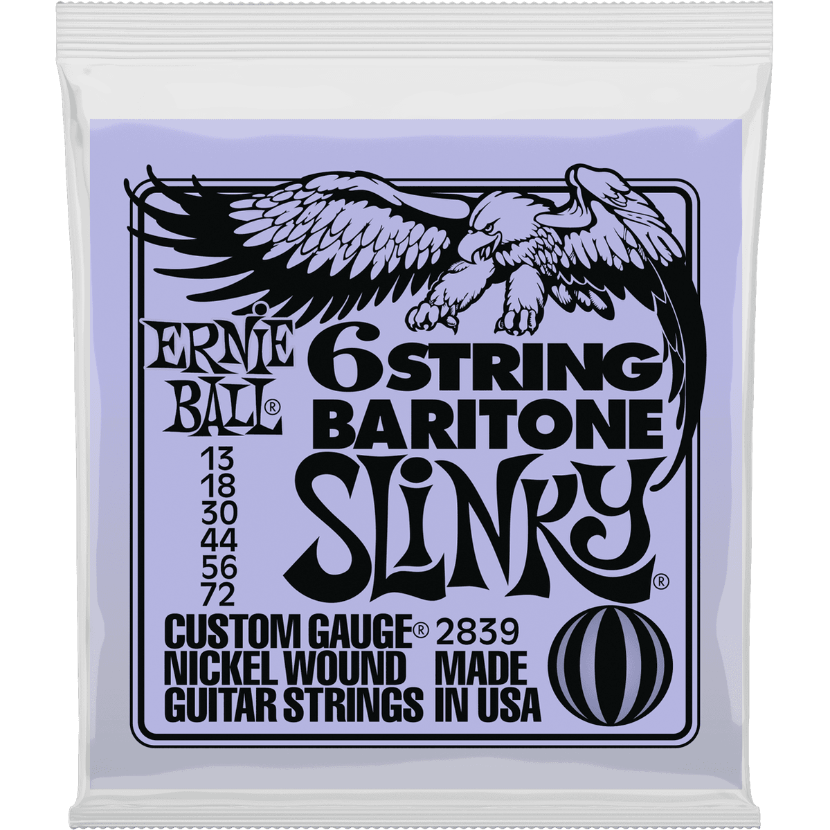 Ernie Ball 2839 Baritone Slinky elektrische gitaarsnaren (013-072)