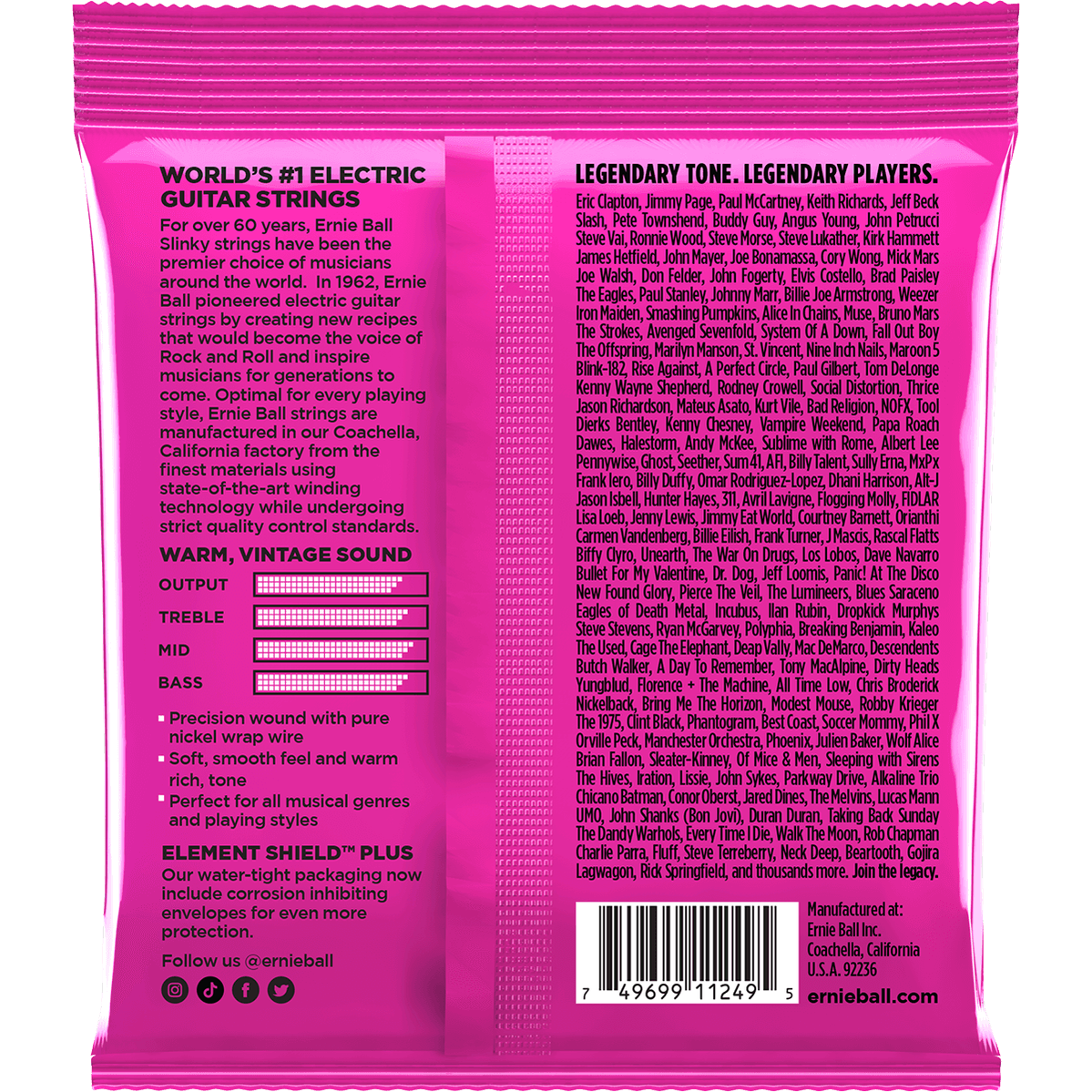 Ernie Ball 3253 Super Slinky elektrische gitaarsnaren 3-pack (009-042)