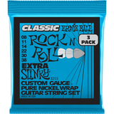 Ernie Ball 3255 Extra Slinky elektrische gitaarsnaren 3-pack (008-038)