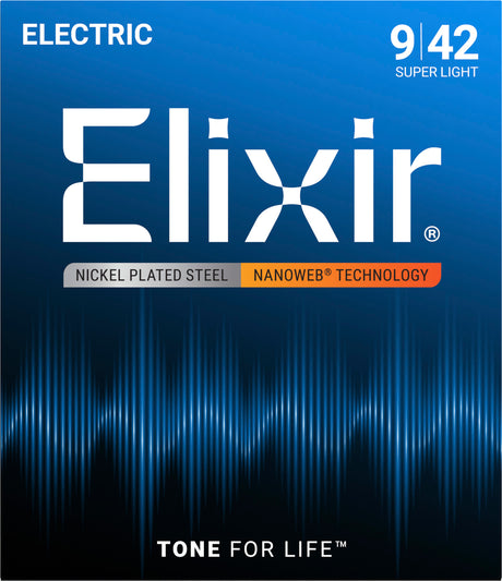 Elixir 12002 Nanoweb elektrische gitaarsnaren Extra Light 009-042
