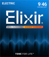 Elixir 12027 Nanoweb elektrische gitaarsnaren Custom Light 009-046