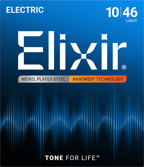 Elixir 12052 Nanoweb elektrische gitaarsnaren Light 010-046