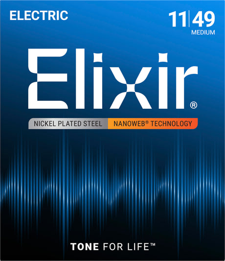 Elixir 12102 Nanoweb elektrische gitaarsnaren Medium 011-049