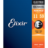 Elixir 12106 Nanoweb elektrische gitaarsnaren Medium 7-String 011-059