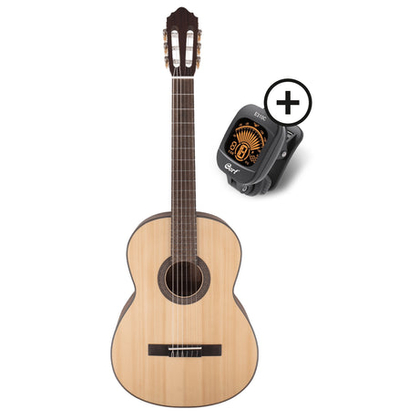 CORT COAC200OP3TU Pakket, Folkgitaar AC200 Open Pore en Tuner E310C