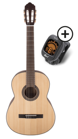 CORT AC200 OP3TU Pakket Klassieke gitaar AC200 Open Pore met Tuner E310C