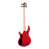 CORT COC5DCRD Basgitaar, C5 Deluxe, 5-snarig, Candy Red