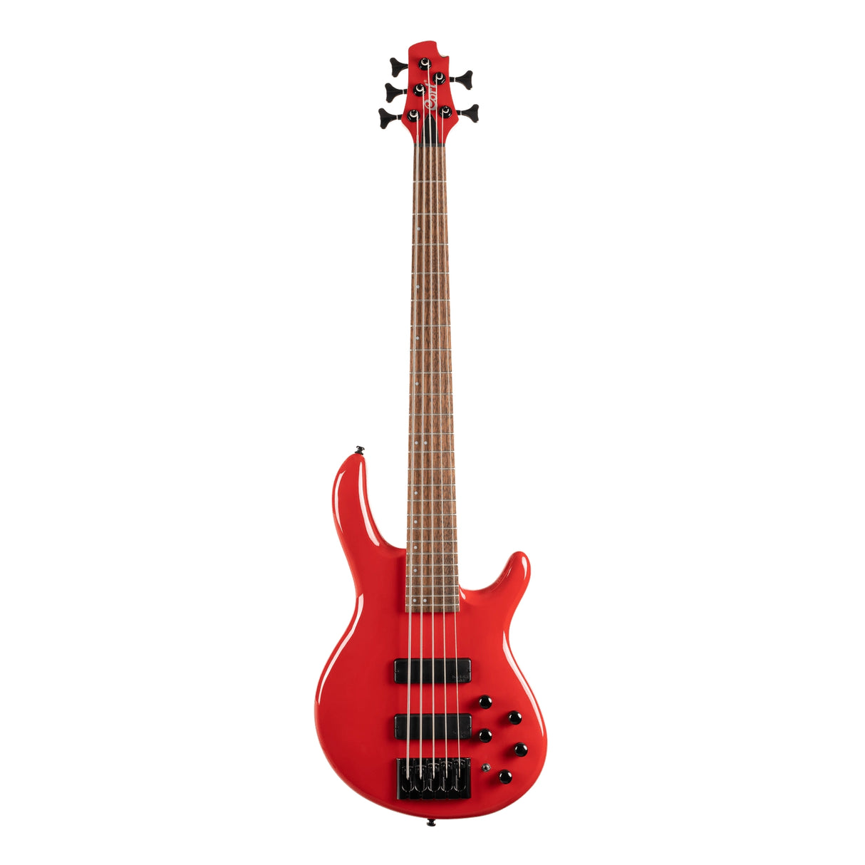 CORT COC5DCRD Basgitaar, C5 Deluxe, 5-snarig, Candy Red