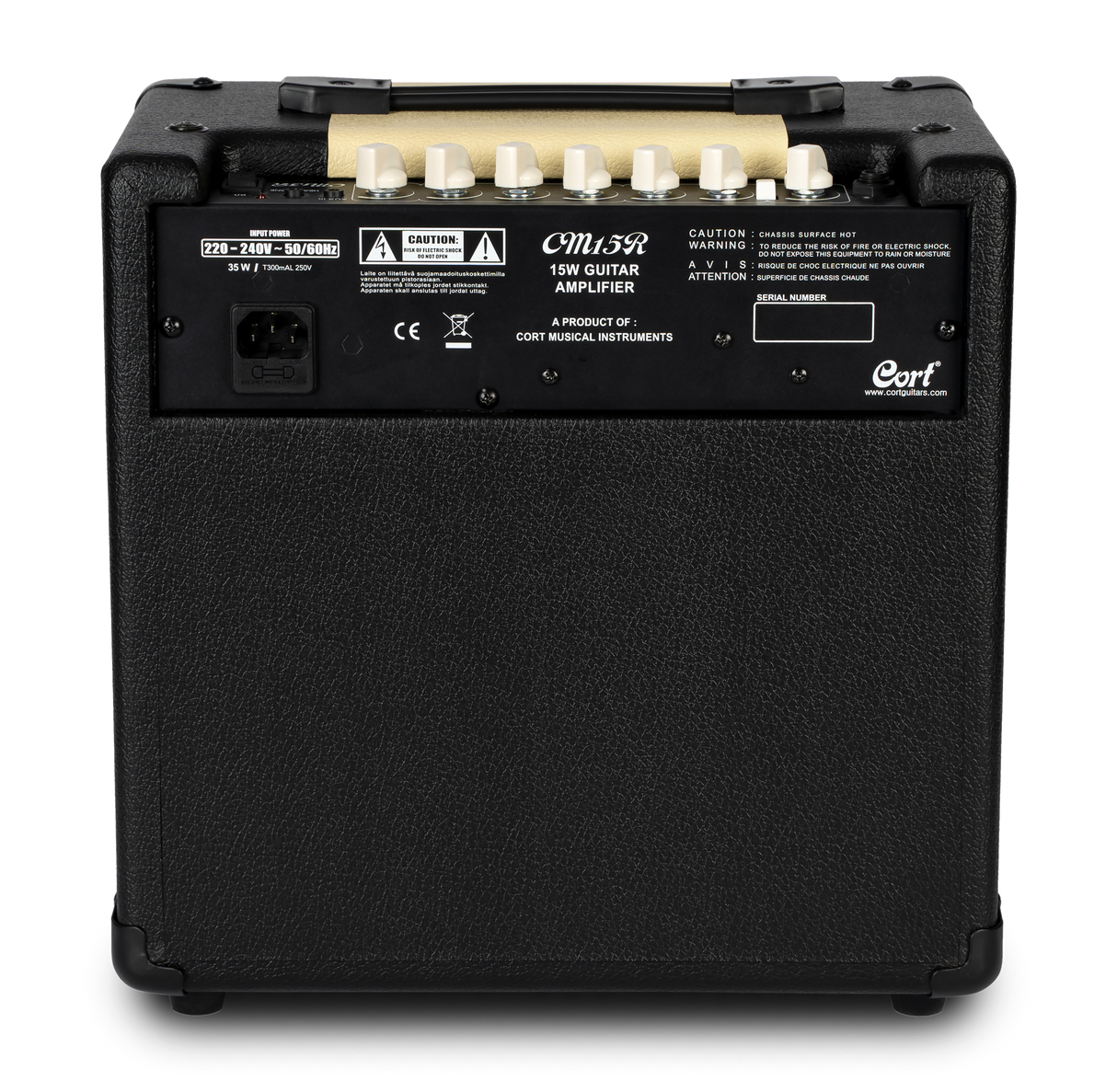 SX LG2ASHNA Lapsteel Gitaar Set met Cort CM15RBK 15W Versterker 8 inch Reverb Zwart