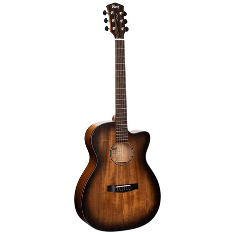 CORT COCOREOCAMHOPBB Folkgitaar, CORE-OC AMH, Open Pore Black Burst, voorversterker, S