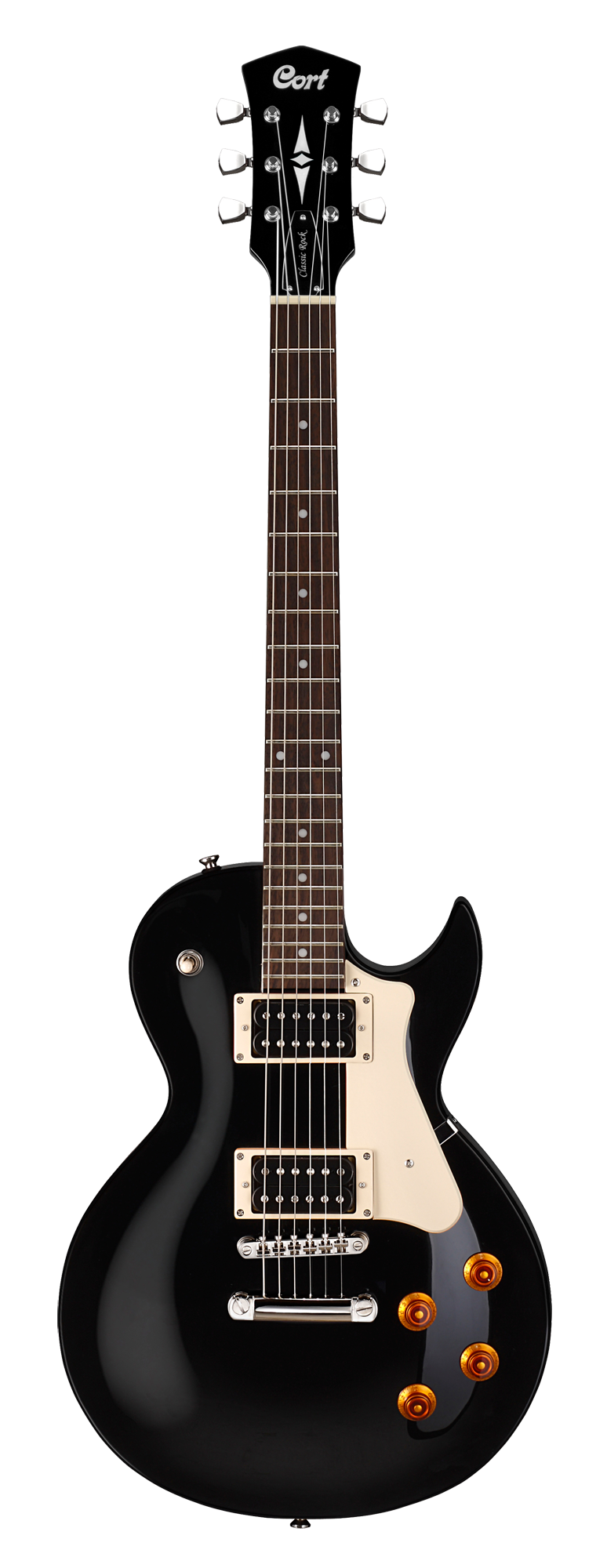 CORT CR100 BK2 elektrische gitaar LP-model zwart