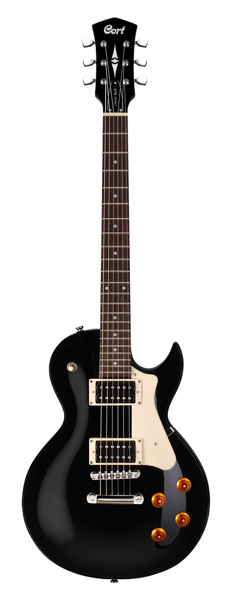 CORT CR100 BK2 elektrische gitaar LP-model zwart