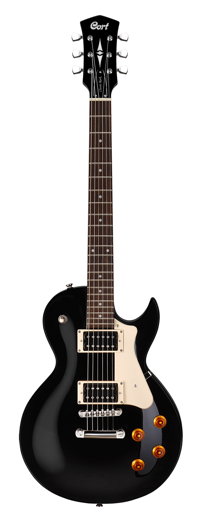 CORT CR100 BK2 elektrische gitaar LP-model zwart