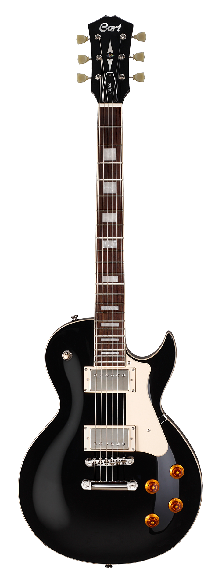 CORT CR200BK2 Elektrische gitaar LP-model zwart