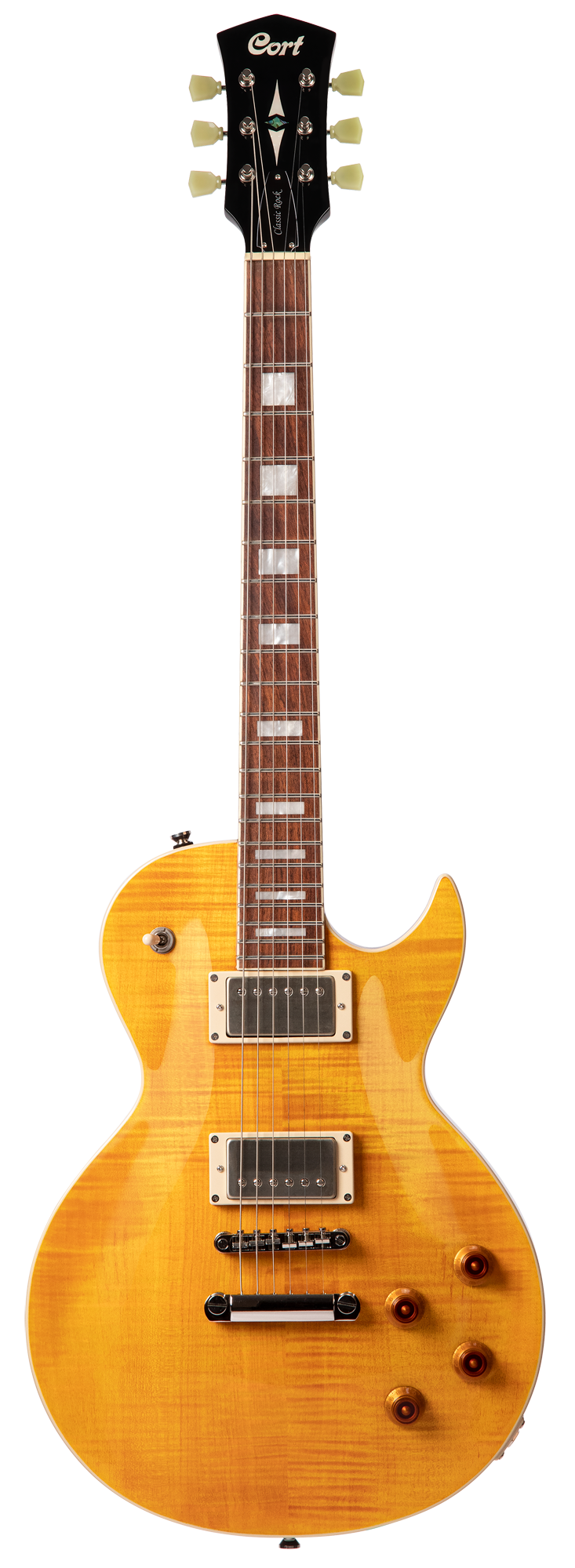 CORT CR250ATA Elektrische gitaar LP-model Antique amber