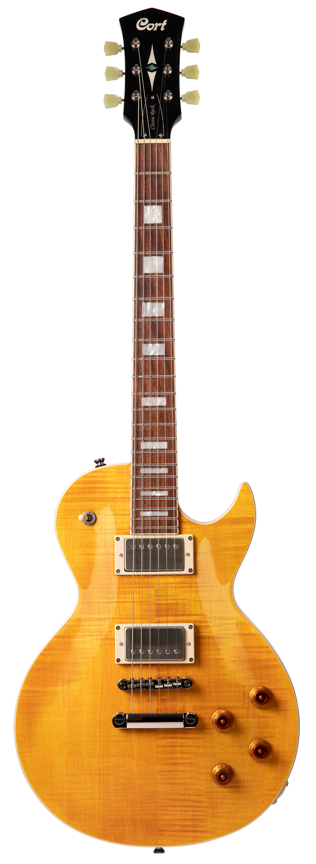 CORT CR250ATA Elektrische gitaar LP-model Antique amber