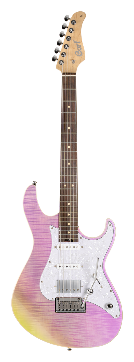 CORT G280STCB Elektrische gitaar Trans Chameleon Purple