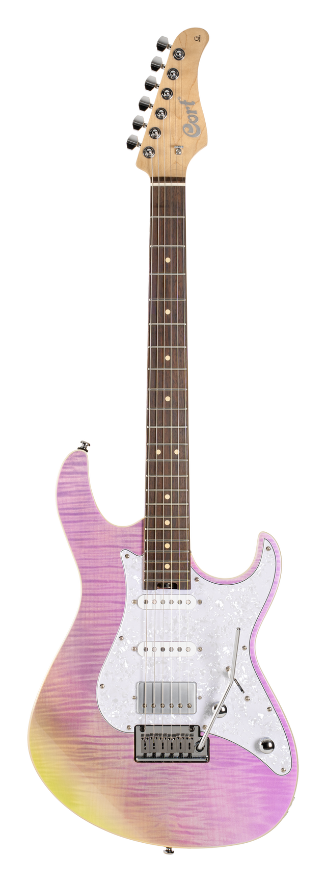 CORT G280STCB Elektrische gitaar Trans Chameleon Purple