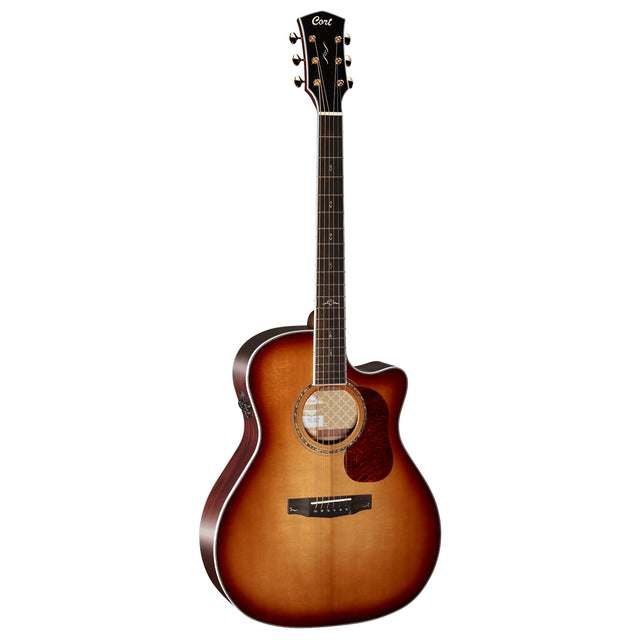 CORT COGOA8LBG Folkgitaar, GOLD A8, Light Burst, voorversterker, Softcase