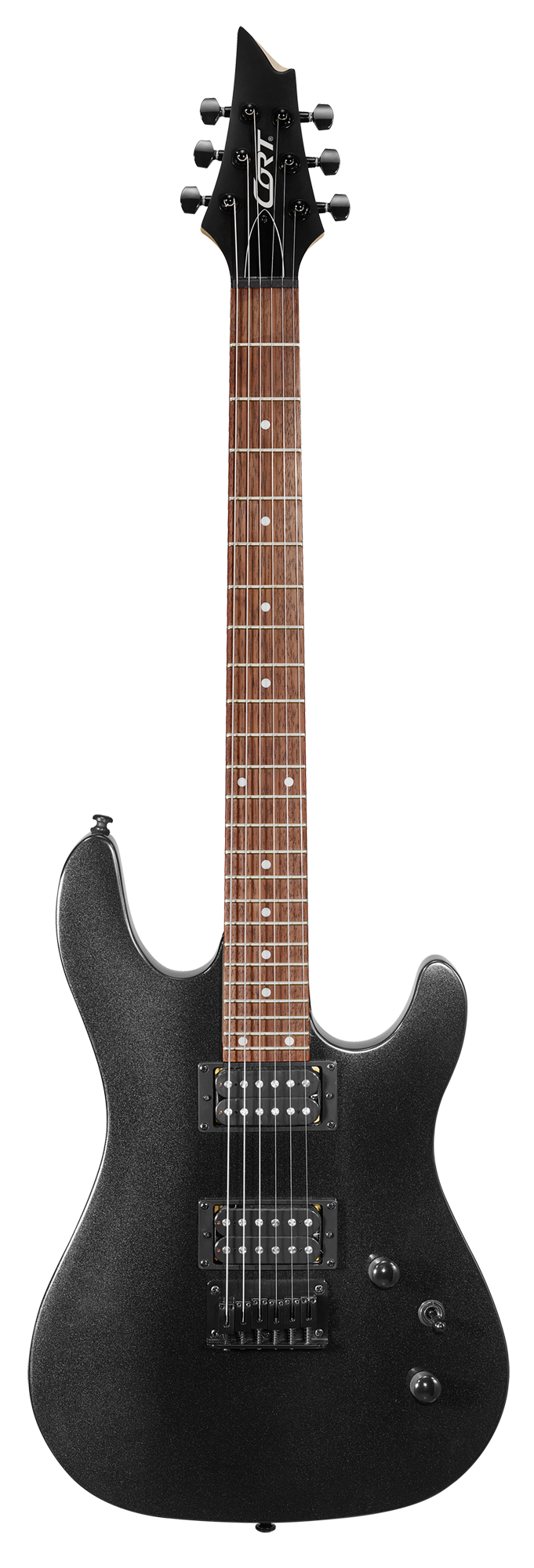 CORT KX100BKM Elektrische gitaar zwart metallic