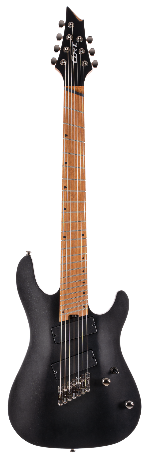 CORT KX307MSOPBK Elektrische gitaar Open Pore Black 7 snarig