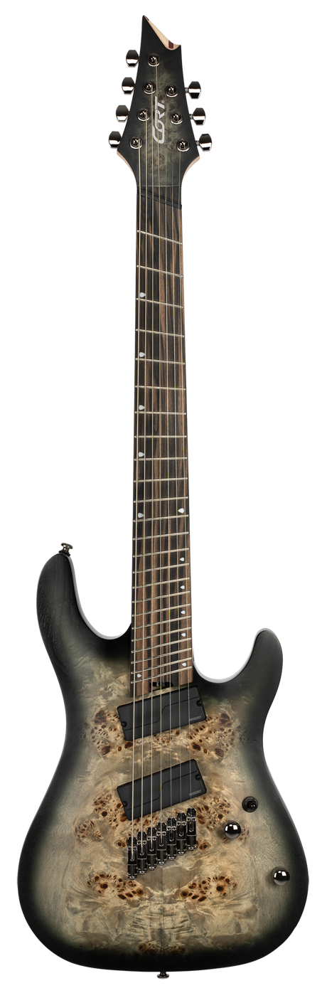 CORT KX507MSSDB 7-snarige elektrische gitaar Stardust Black