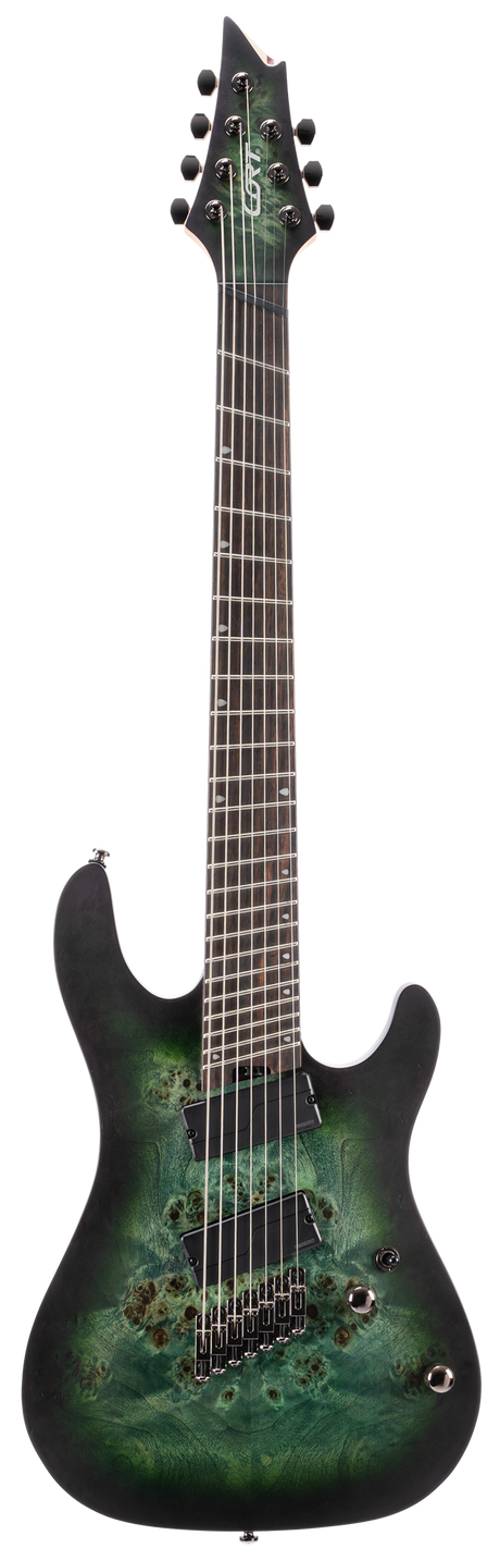 CORT KX507MSSDG 7-snarige elektrische gitaar Stardust Green