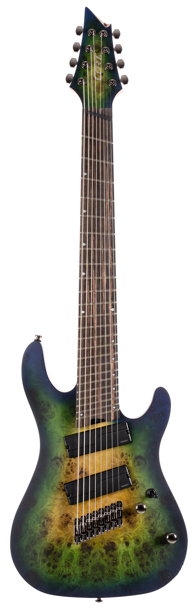 CORT KX508MSMBB3 8 snarige Elektrische gitaar Marina Blueburst