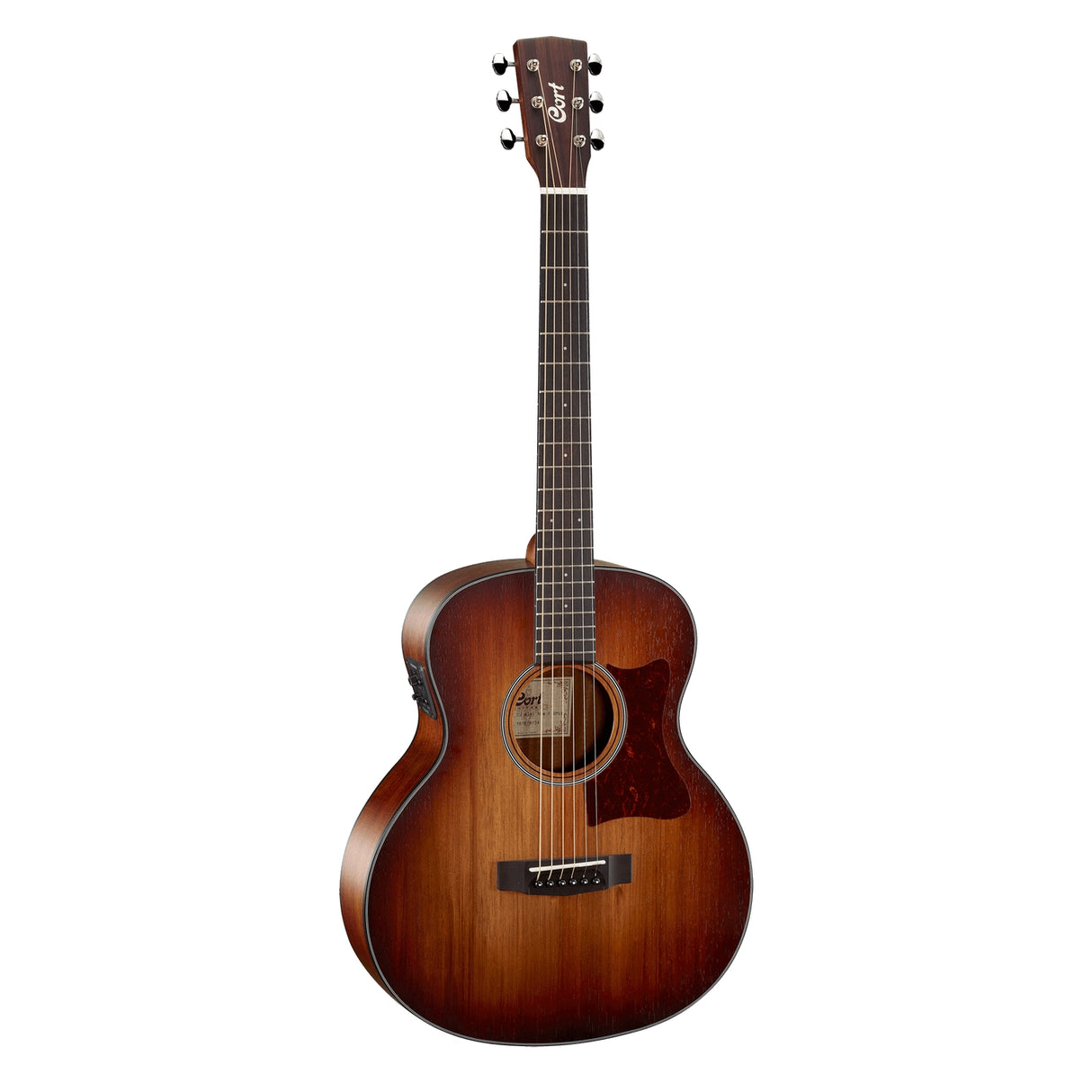 CORT COLCJBWFOPLB Folkgitaar, Little CJ, Open Pore Light Burst, voorversterker, Tas