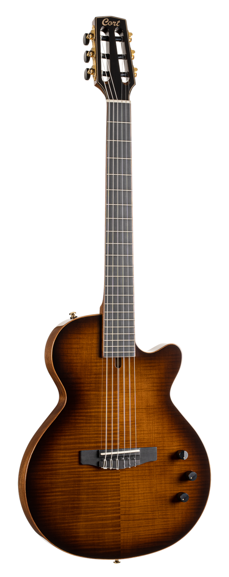 CORT SSNYDLXTSBG Elektrische gitaar, Sunset Nylectric DLX Tobacco Sunburst