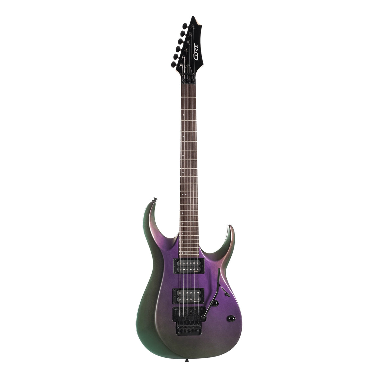 CORT COX300FPU Elektrische gitaar, X-300, Flip Purple