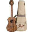 Flight DUC430 EQ DAO Elektrisch-Akoestische Concert Ukulele met Dao Body, Pickup en Aquila Super Nylgut Snaren